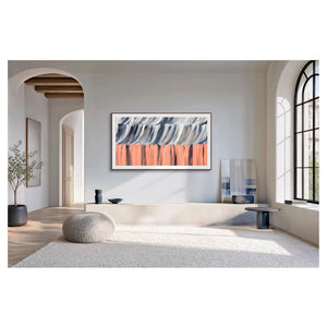 Samsung 43 Inch Black The Frame 4K Vision AI Smart TV (2026) QA43LS03HEWXXY, Hanging on Wall View