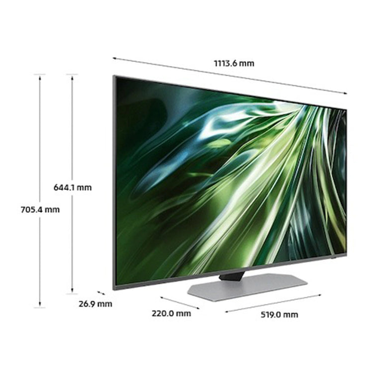 Samsung 50-inch Neo QLED 4K QN90D Smart AI TV QA50QN90DAWXXY, Dimensions