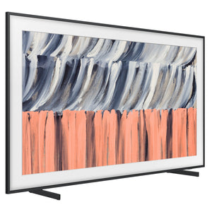 Samsung 55 Inch Black The Frame 4K Vision AI Smart TV (2026) QA55LS03HEWXXY, Left Side View with Stand Legs