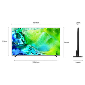 Samsung 55 Inch Neo QLED 4K Vision AI Smart TV (2026) QA55QN80HAWXXY, Dimensions View