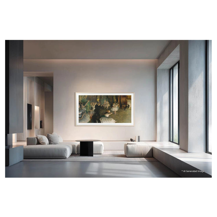 Samsung 65 Inch Black The Frame Pro 4K Vision AI Smart TV (2026) QA65LS03HWWXXY, Front On the Wall View