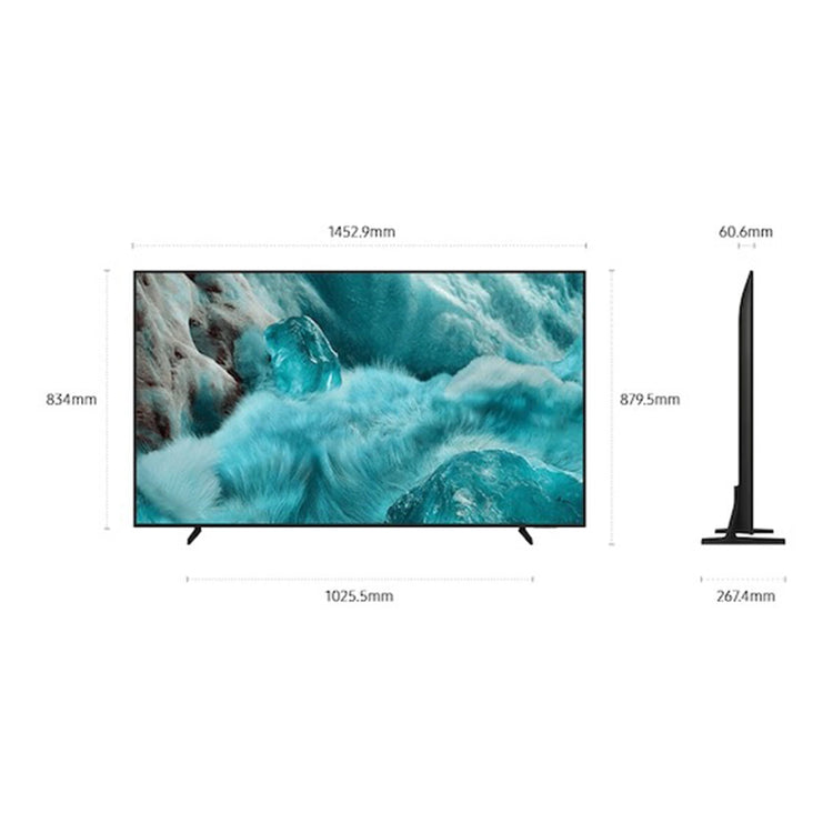 Samsung 65-inch QLED Q7F 4K Vision AI Smart TV QA65Q7FAAWXXY, Dimensions