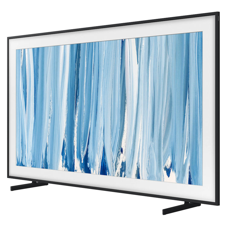 Samsung 75 Inch Black The Frame Pro 4K Vision AI Smart TV (2026) QA75LS03HWWXXY, Right Side View with Stand Legs
