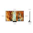 Samsung 75-inch Neo QLED QN70F 4K Vision AI Smart TV QA75QN70FAWXXY, Dimensions