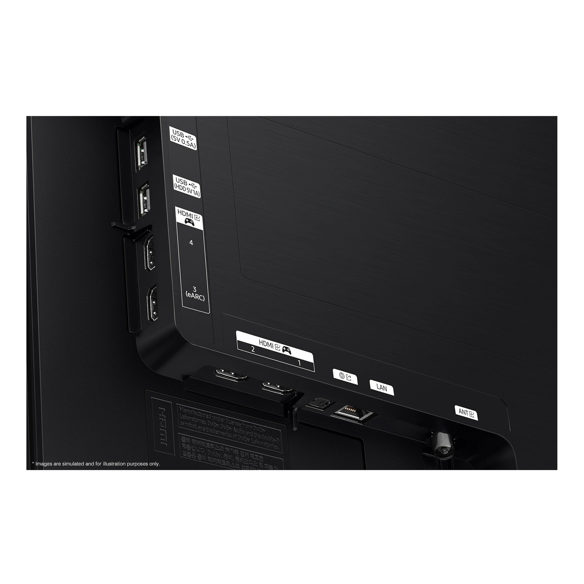 Samsung 83-inch OLED S90F 4K Samsung Vision AI Smart TV QA83S90FAEXXY, Back Side View