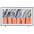 Samsung 85 Inch Black The Frame 4K Vision AI Smart TV (2026) QA85LS03HEWXXY, Front View with TV Stand Legs