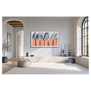 Samsung 85 Inch Black The Frame 4K Vision AI Smart TV (2026) QA85LS03HEWXXY, Hanging on Wall View