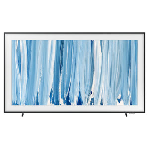 Samsung 85 Inch Black The Frame Pro 4K Vision AI Smart TV (2026) QA85LS03HWWXXY, Front View with Stand Legs