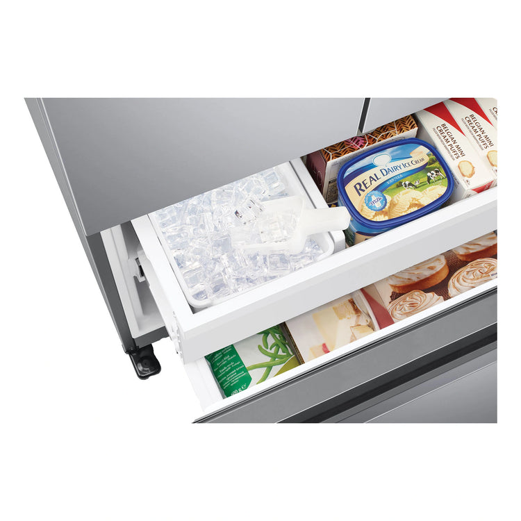 Samsung 498L French Door Refrigerator with Non-Plumbed Water Dispenser SRF5300SD, Freezer Drawer Close-Up View