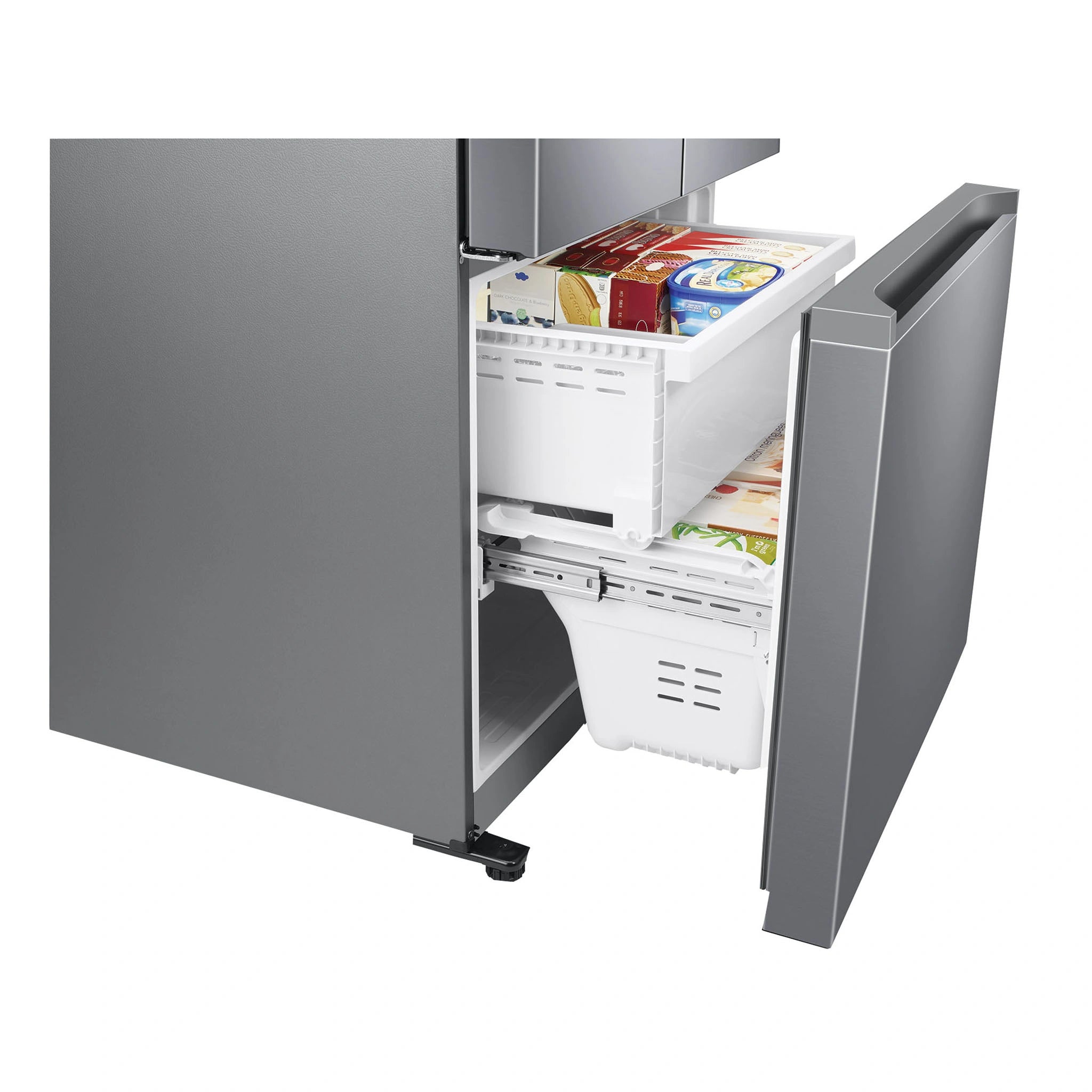 Samsung 498L French Door Refrigerator with Non-Plumbed Water Dispenser SRF5300SD, Freezer Drawer View