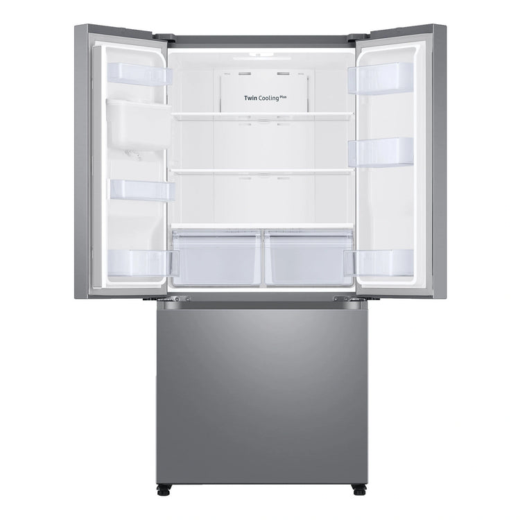 Samsung 498L French Door Refrigerator with Non-Plumbed Water Dispenser SRF5300SD, Front View With Open Door