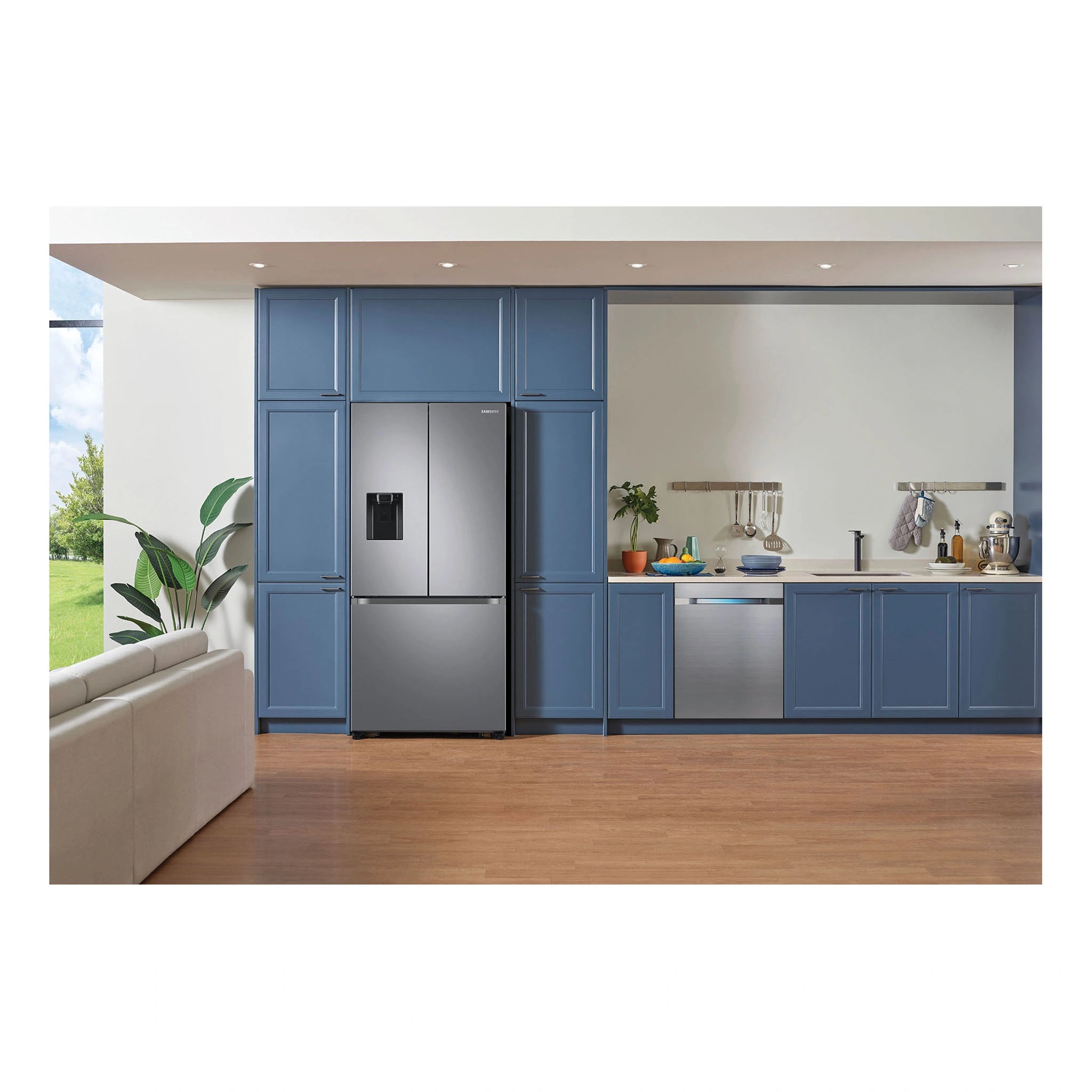 Samsung 498L French Door Refrigerator with Non-Plumbed Water Dispenser SRF5300SD, Life Style