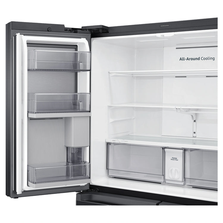 Samsung 648L French Door Refrigerator with Internal Beverage Centre SRF7500BB, Front Top Left Door Open View