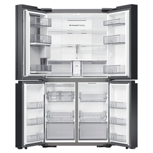 Samsung 648L Cotta White French Door Refrigerator with Internal Beverage Centre™SRFX7600W, Front Double Door Open View