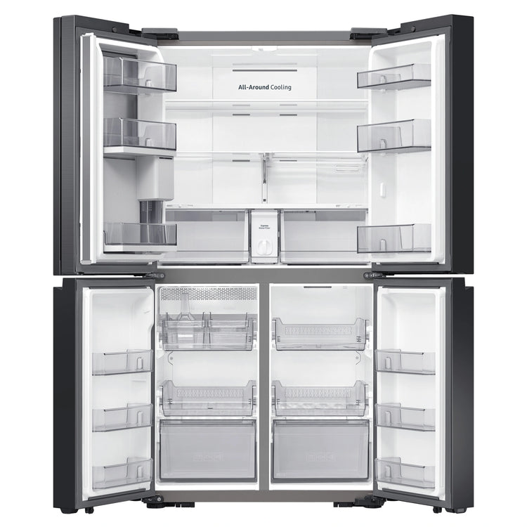 Samsung 648L Cotta White French Door Refrigerator with Internal Beverage Centre™SRFX7600W, Front Double Door Open View