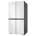 Samsung 648L Cotta White French Door Refrigerator with Internal Beverage Centre™SRFX7600W, Left Side View