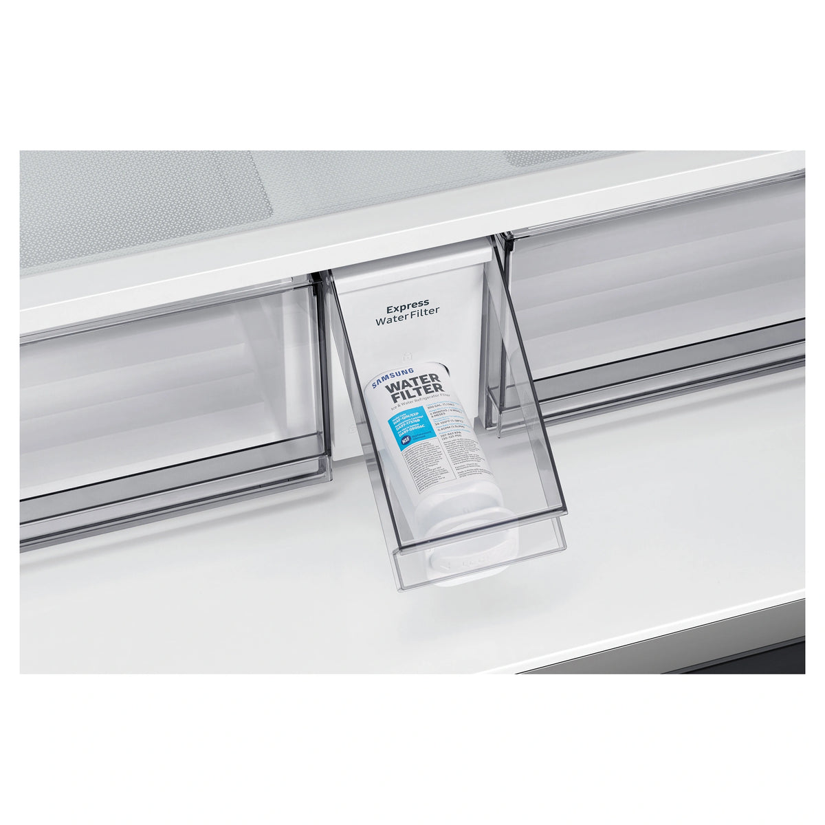 Samsung 648L Cotta White French Door Refrigerator with Internal Beverage Centre™SRFX7600W, Water Filter View