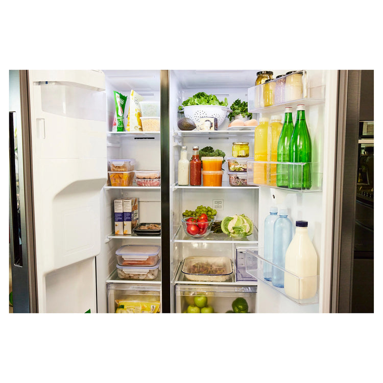 Samsung 656L Black Side by Side Smart Refrigerator - Family Hub SRS656MBFH4, Inside Storage View