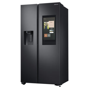 Samsung 656L Black Side by Side Smart Refrigerator - Family Hub SRS656MBFH4, Left Side View