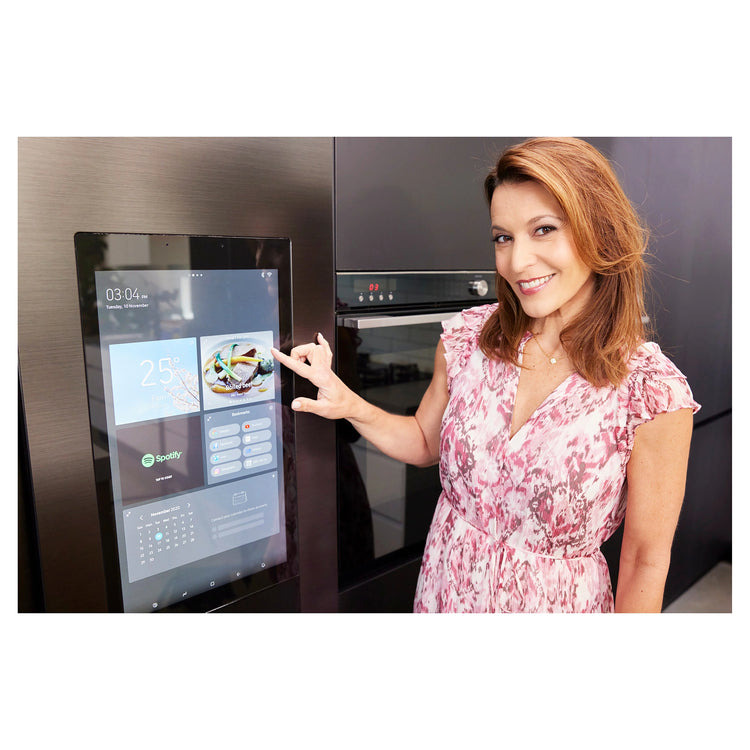 Samsung 656L Black Side by Side Smart Refrigerator - Family Hub SRS656MBFH4, Lifestyle View