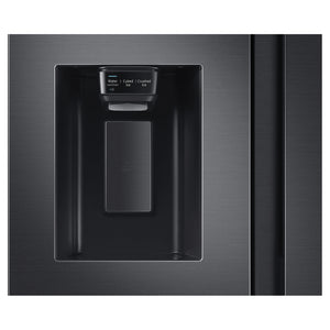 Samsung 656L Black Side by Side Smart Refrigerator - Family Hub SRS656MBFH4, Water Dispenser View