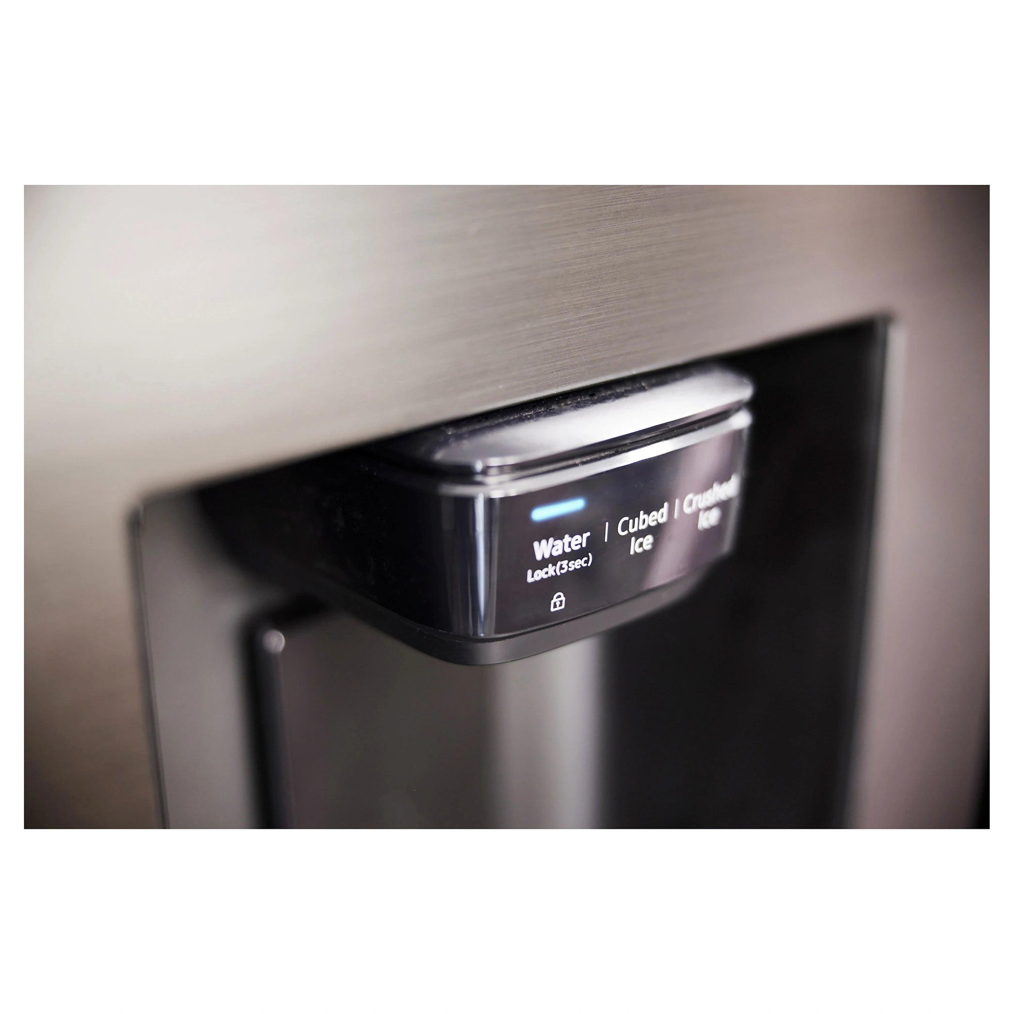 Samsung 656L Black Side by Side Smart Refrigerator - Family Hub SRS656MBFH4, Water Lock View
