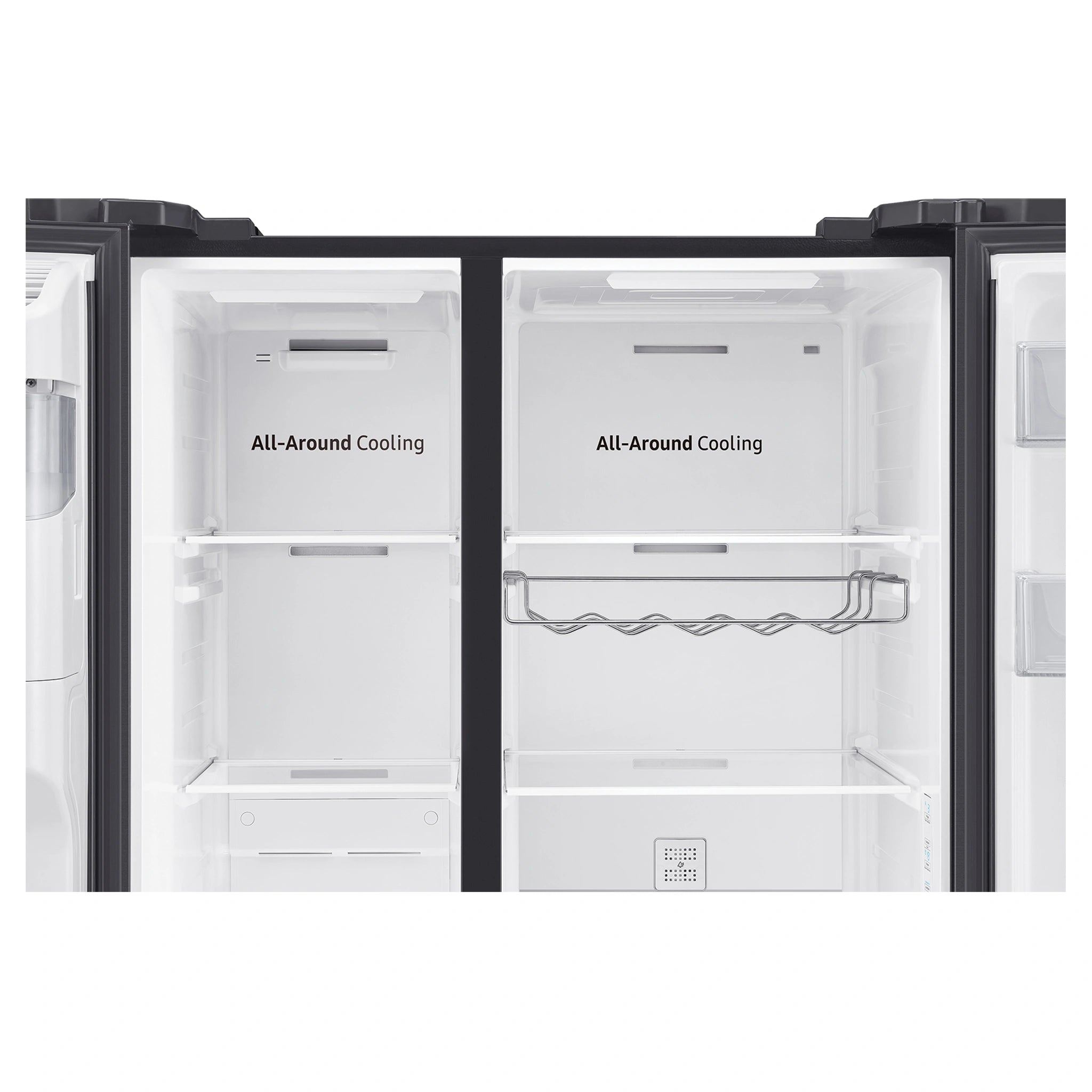 Samsung 635L Matte Black Side By Side Refrigerator SRS673DMB, All Around Cooling View