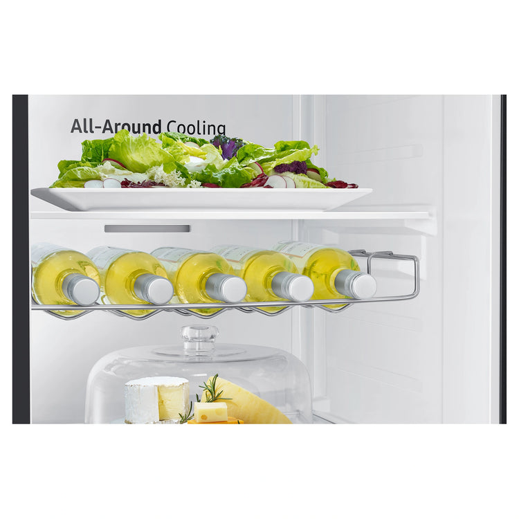 Samsung 635L Matte Black Side By Side Refrigerator SRS673DMB, All Around Cooling View Storages