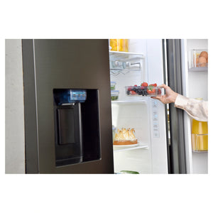 Samsung 635L Matte Black Side By Side Refrigerator SRS673DMB, Feature View