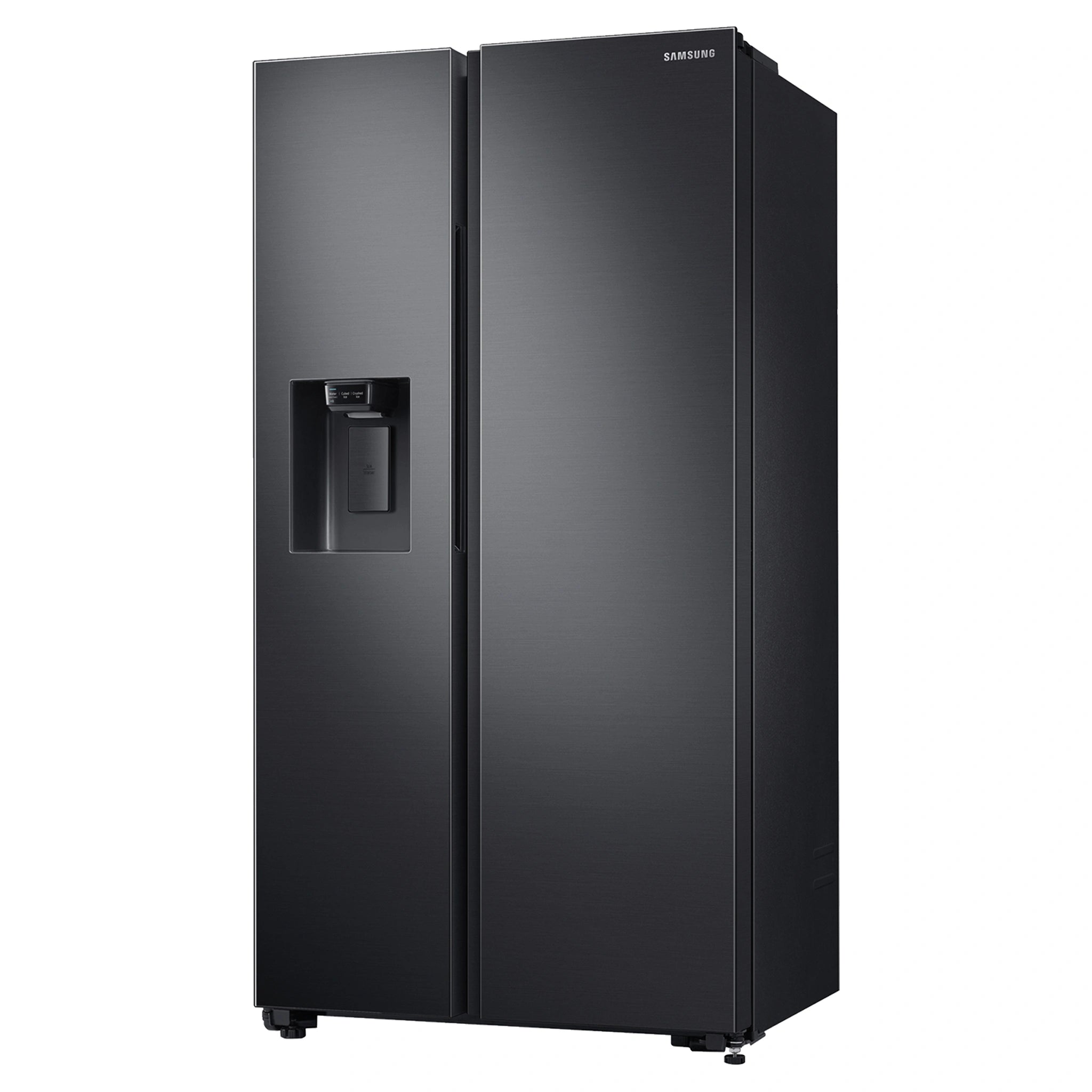 Samsung 635L Matte Black Side By Side Refrigerator SRS673DMB, Left Side View