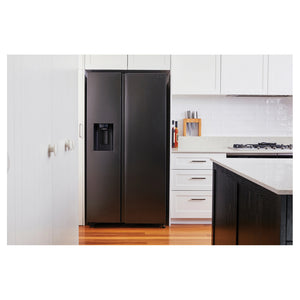 Samsung 635L Matte Black Side By Side Refrigerator SRS673DMB, Lifestyle View