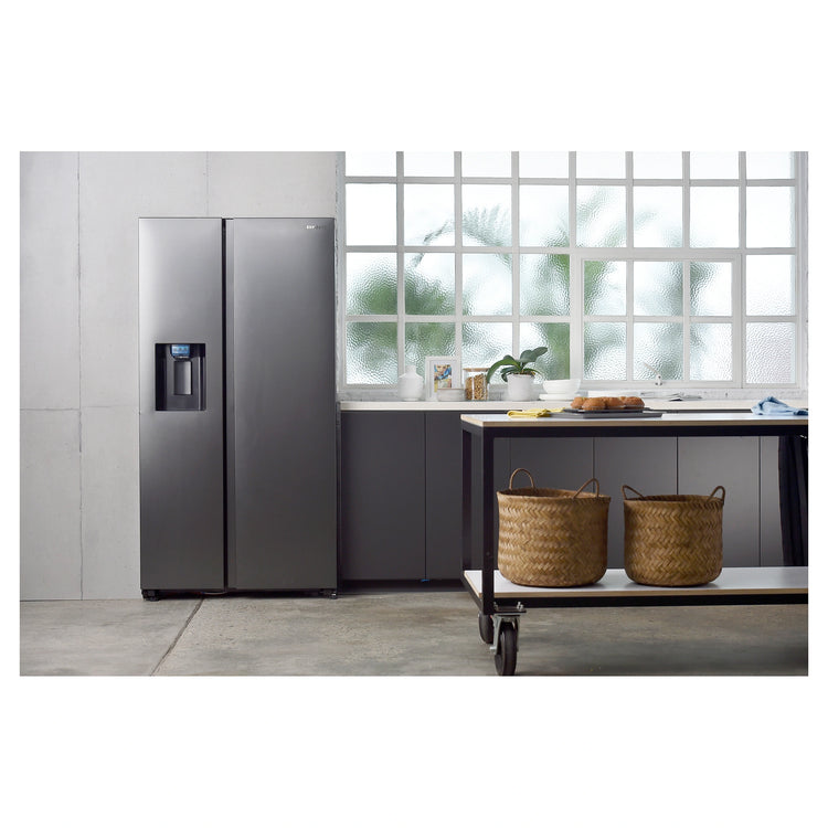 Samsung 635L Matte Black Side By Side Refrigerator SRS673DMB, Lifestyle View