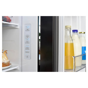 Samsung 635L Matte Black Side By Side Refrigerator SRS673DMB, Temperature Control Panel View