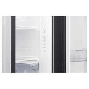 Samsung 635L Matte Black Side By Side Refrigerator SRS673DMB, Temperature Control Panel View