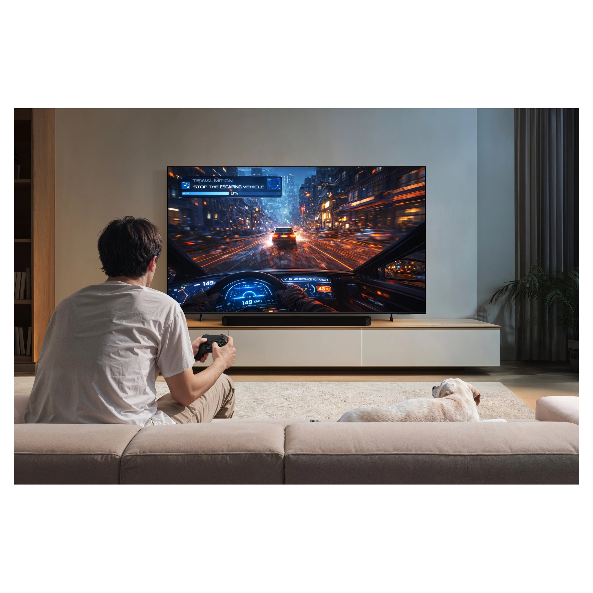 Samsung 85 Inch Mini LED M70H 4K Vision AI Smart TV UA85M70HAWXXY, Lifestyle View