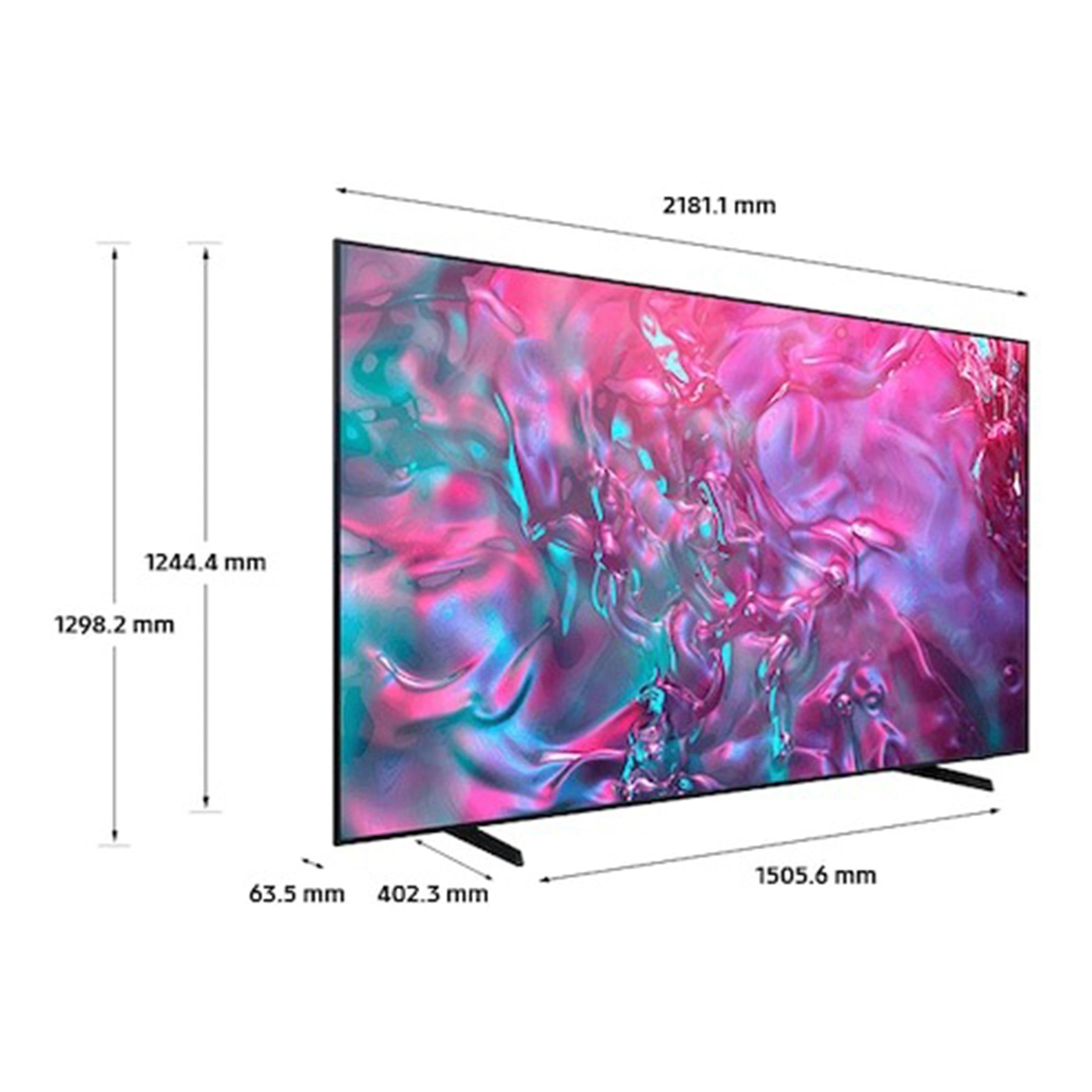 Samsung 98 inch Ultra HD 4K LED Smart Tizen TV UA98DU9000WXXY, Dimensions