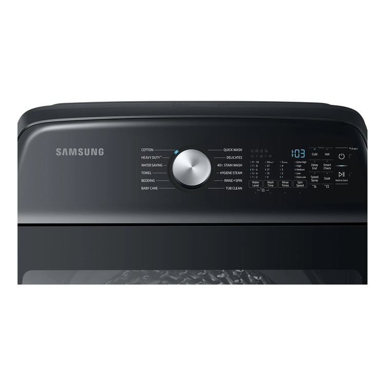 Samsung 12kg Top Load Washer WA12A8376GV, Control Panel View