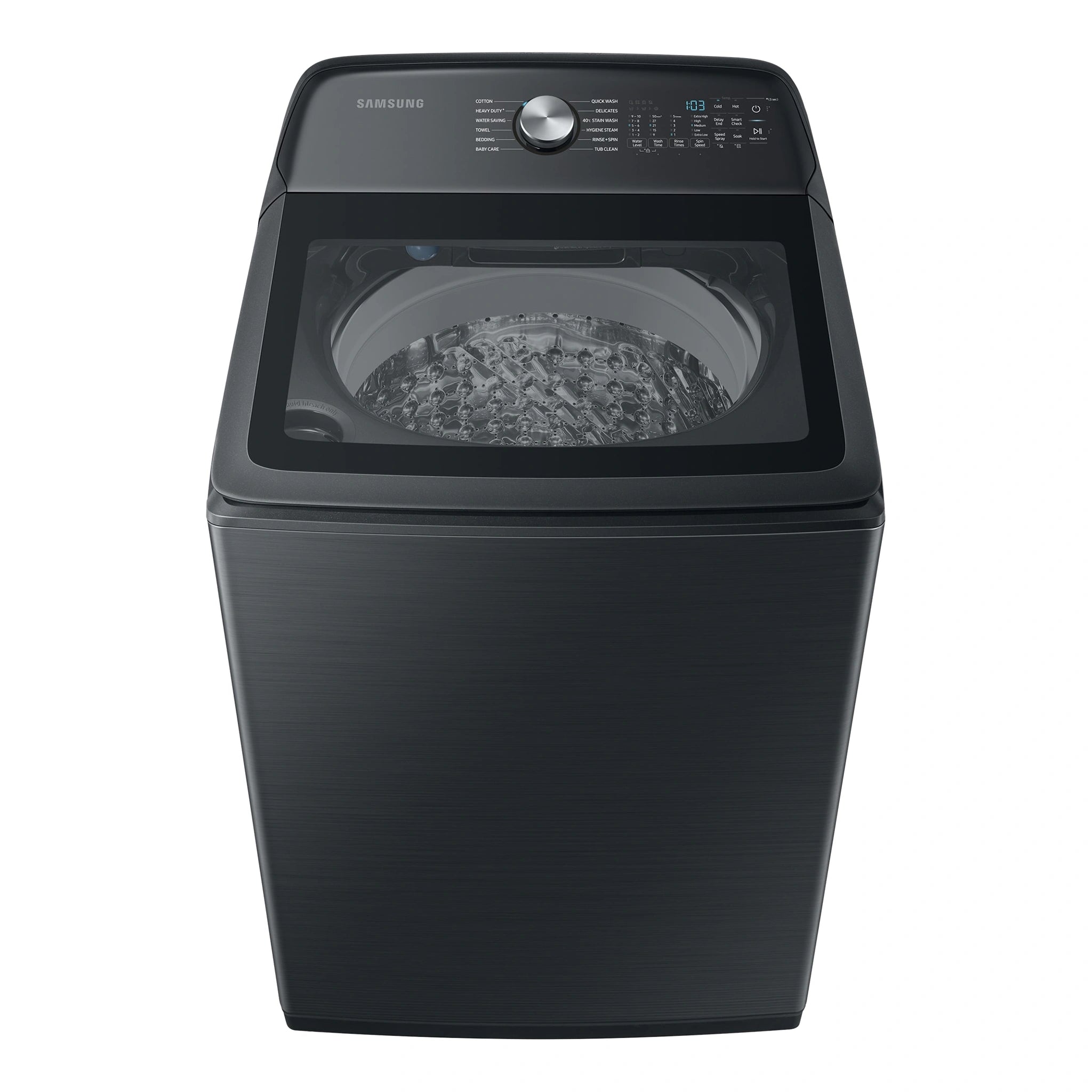 Samsung 12kg Top Load Washer WA12A8376GV, Top View