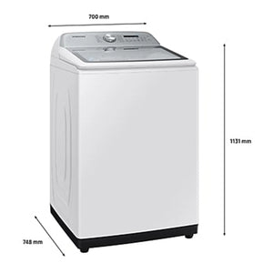 Samsung 12kg Top Load Washing Machine WA12A8376GW, Dimensions View