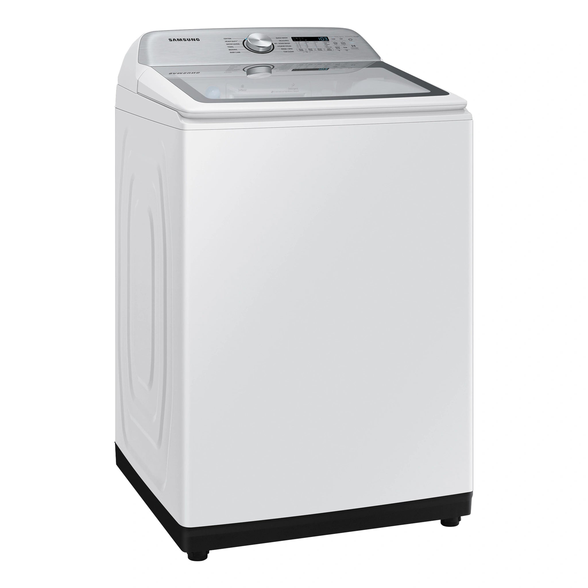Samsung 12kg Top Load Washing Machine WA12A8376GW, Left Side View