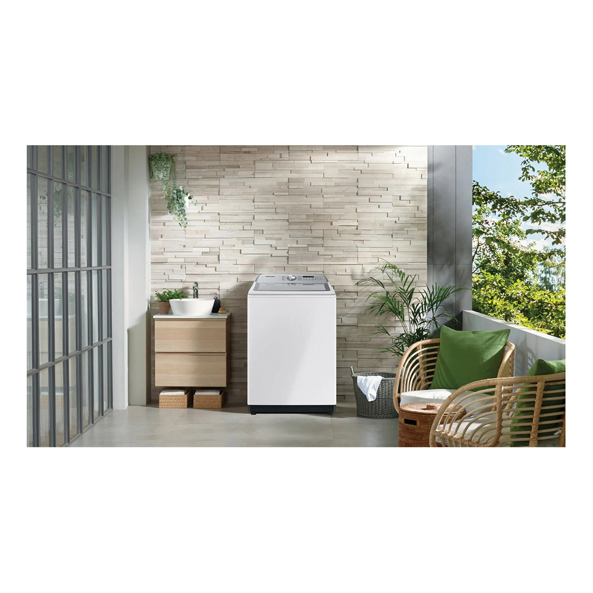 Samsung WA12A8376GW 12kg Top Load Washer with BubbleStorm