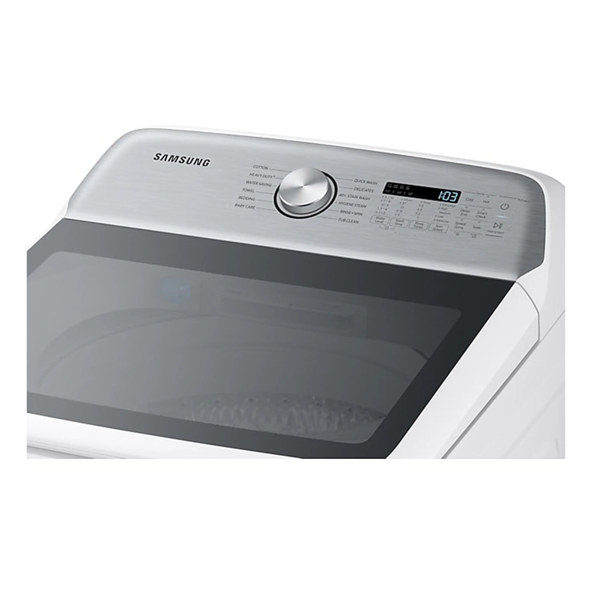 Samsung 12kg Top Load Washing Machine WA12A8376GW, Top View 3