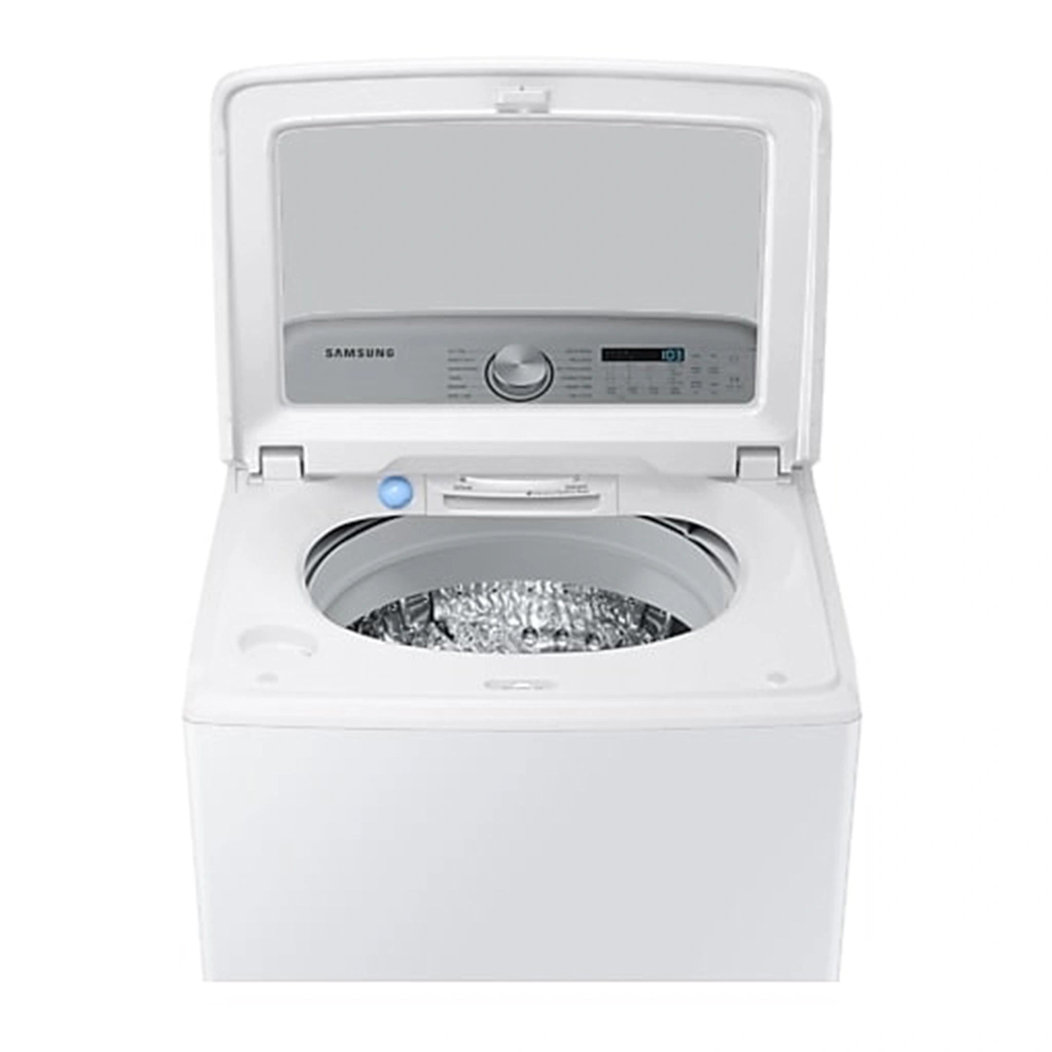 Samsung 12kg Top Load Washing Machine WA12A8376GW, Top View With Door Open 2
