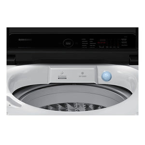 Samsung 9kg Top Load Washer WA90CG6745BW, Front View With Door Open