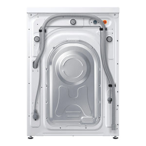 Samsung 9kg Front Load Smart Washing Machine with Steam Wash WW90T504DAW, Back View