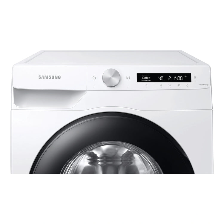 Samsung 9kg Front Load Smart Washing Machine with Steam Wash WW90T504DAW, Control Panel View