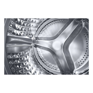 Samsung 9kg Front Load Smart Washing Machine with Steam Wash WW90T504DAW, Drum View