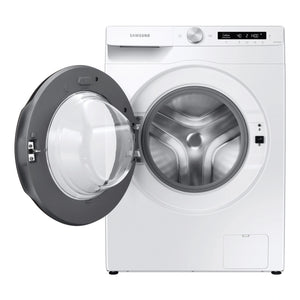 Samsung 9kg Front Load Smart Washing Machine with Steam Wash WW90T504DAW, Front Door Open View