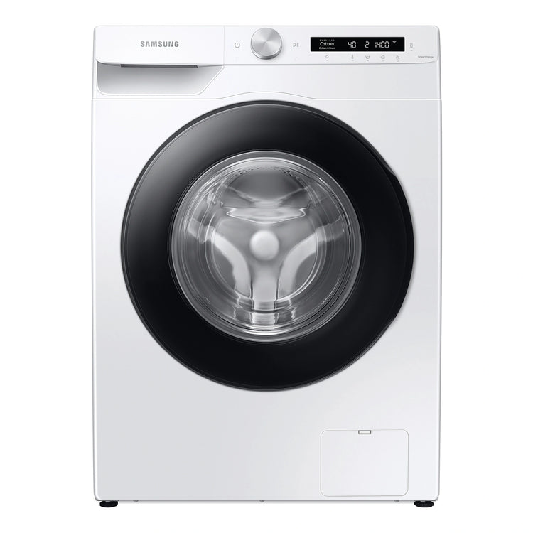 Samsung 9kg Front Load Smart Washing Machine with Steam Wash WW90T504DAW, Front View