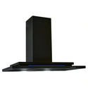 Schweigen 90cm Silent Wallmount Rangehood – Black DS3131R2BSP, Front Right Side View
